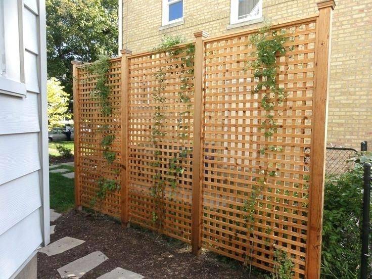 Here Tall Rectangular Cedar Lattice Privacy Panels Djenne Homes