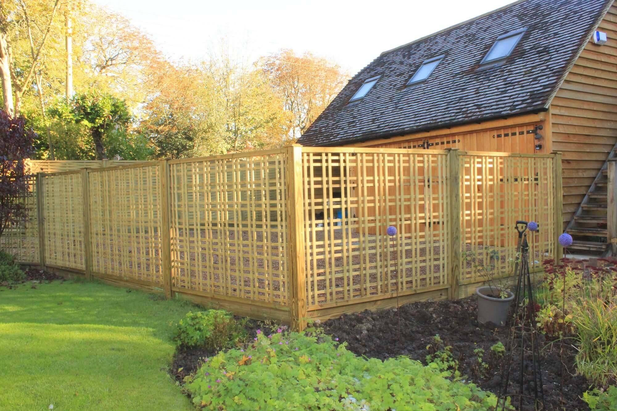 Hillside Convex Trellis Top Zestleisure Trellis Fence