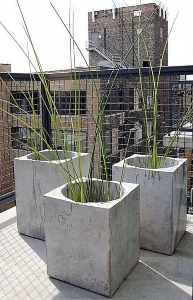Transforming Old Concrete Planters