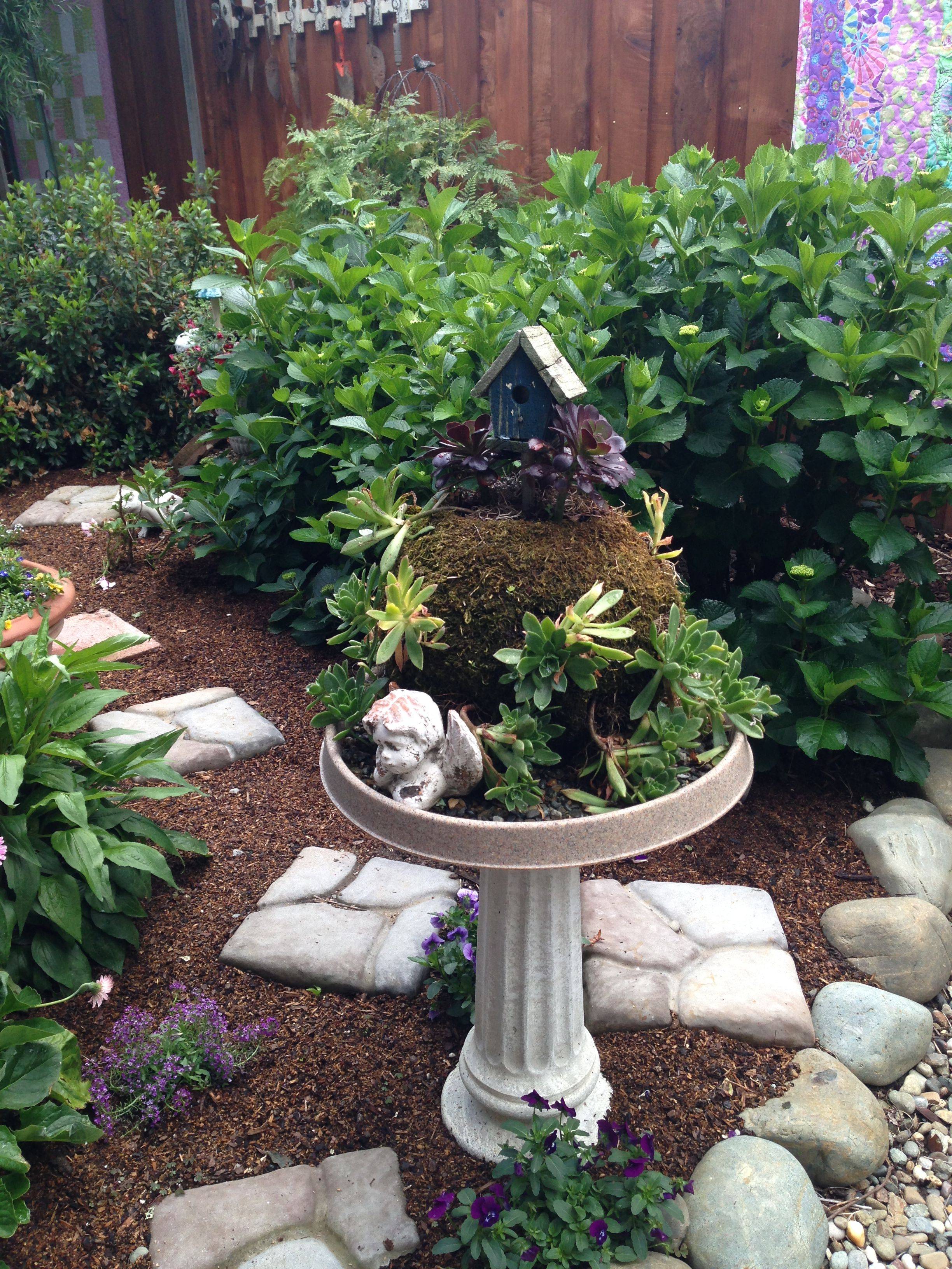 Garden Bird Bath Ideas