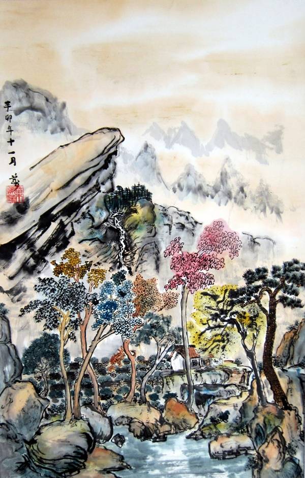 Painting Portlands Chinese Gardencascade Painting