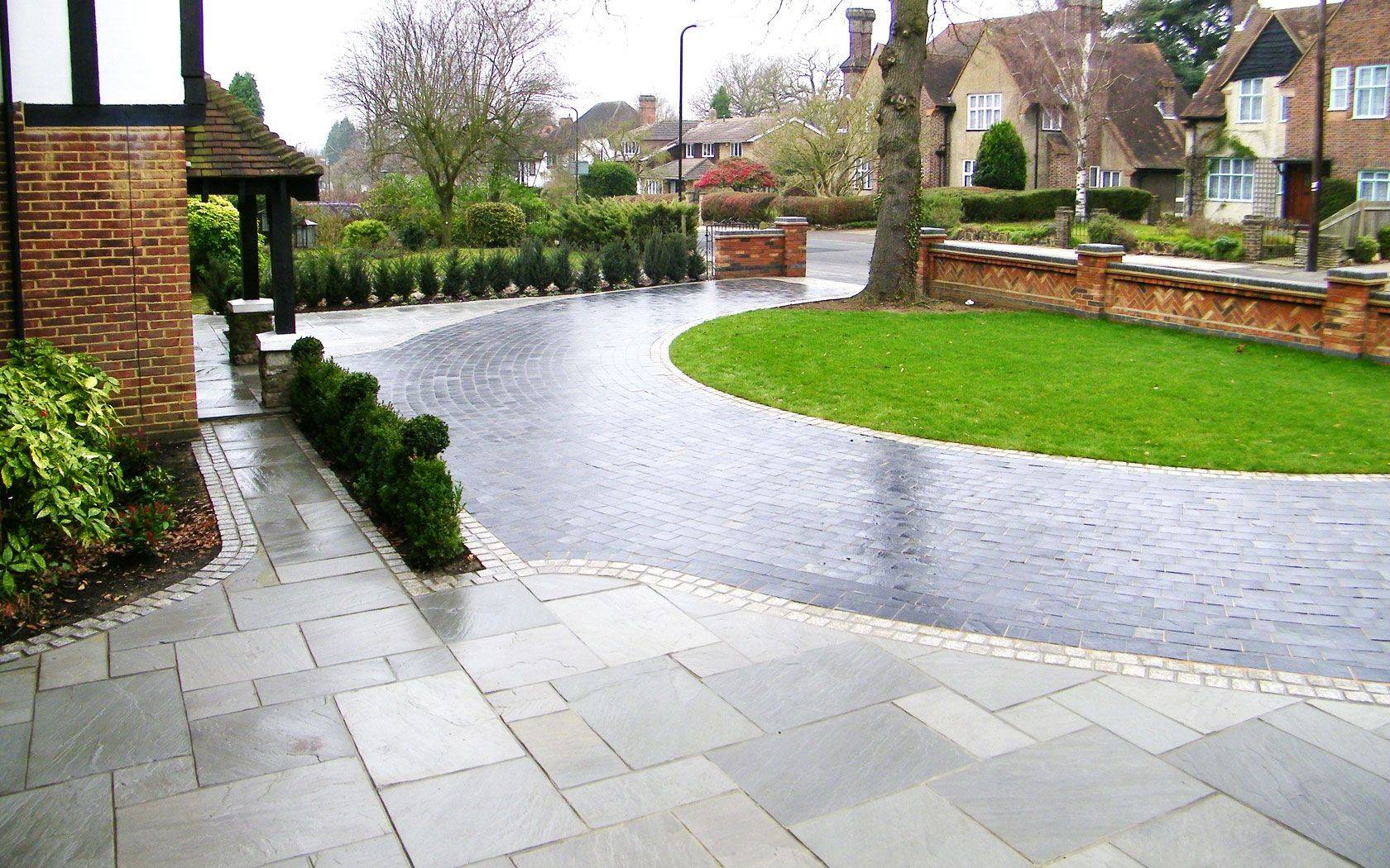 Driveway Small Yard Patio Front House Unique Landscape Ideas