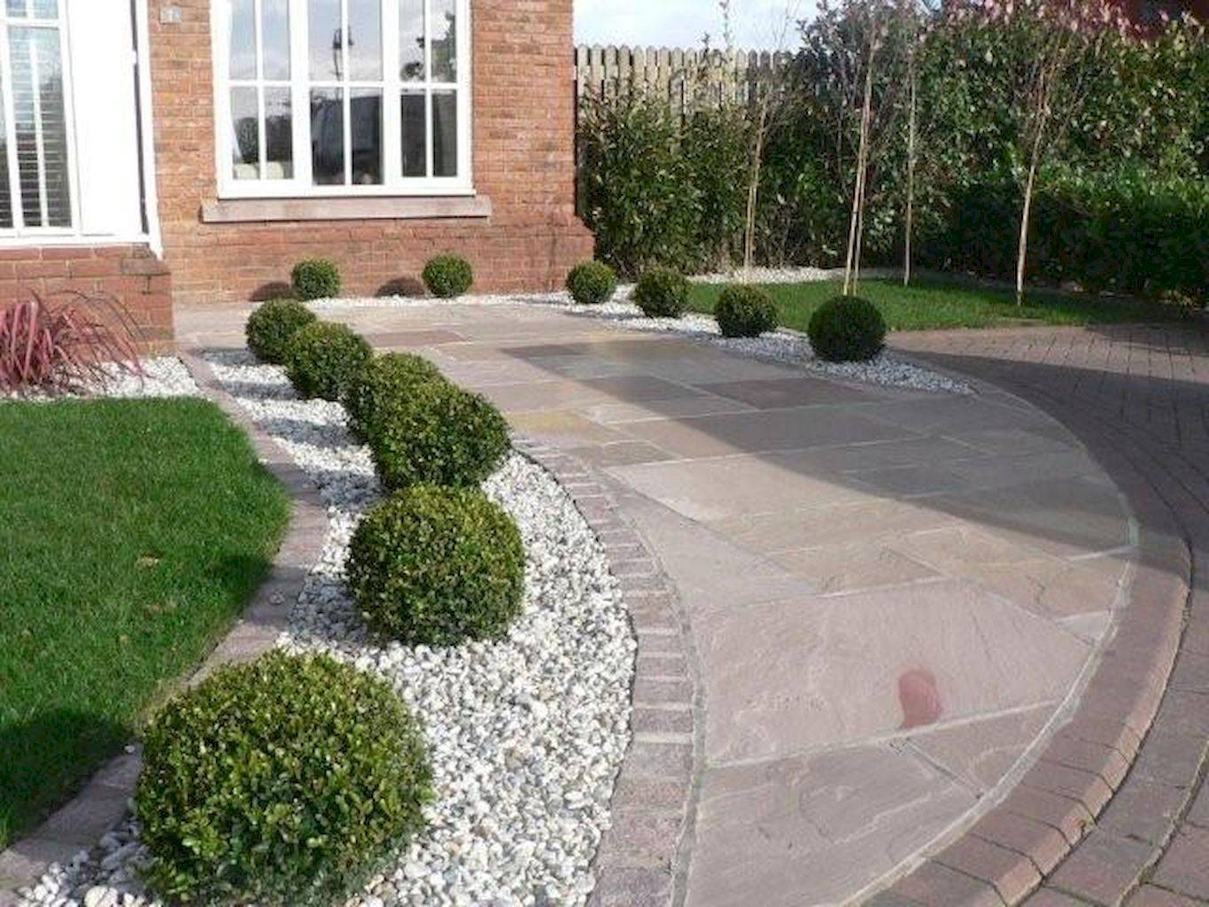 Graceful Small Front Garden And Driveway Ideas
