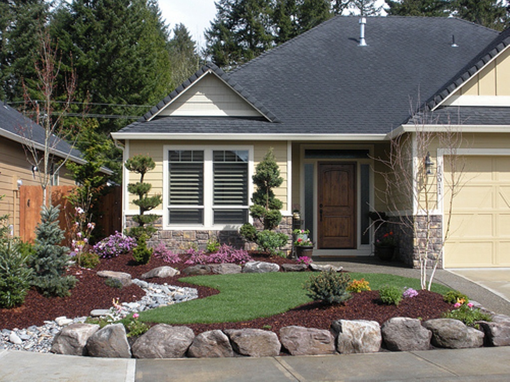 A North Facing Front Yard Front Yard Landscaping Design
