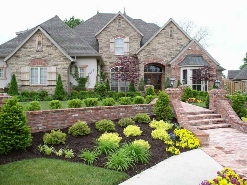 Ranch Home Front Garden Ideas