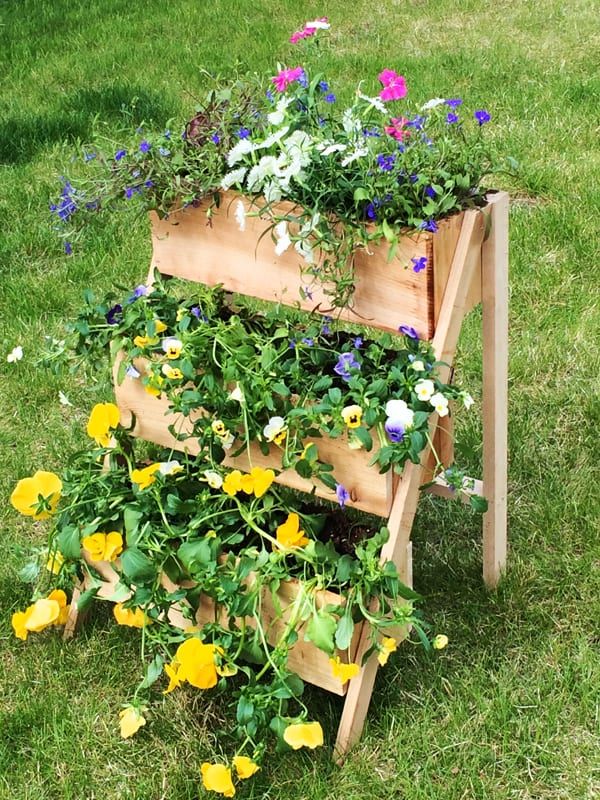 Herbs Patio Backyard Flower Garden Vertical Planter Large Decor Deck