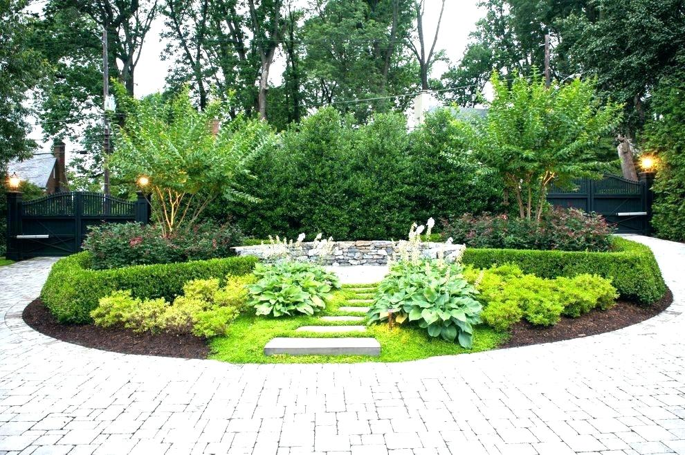 Half Circle Driveway Landscaping Front Yard
