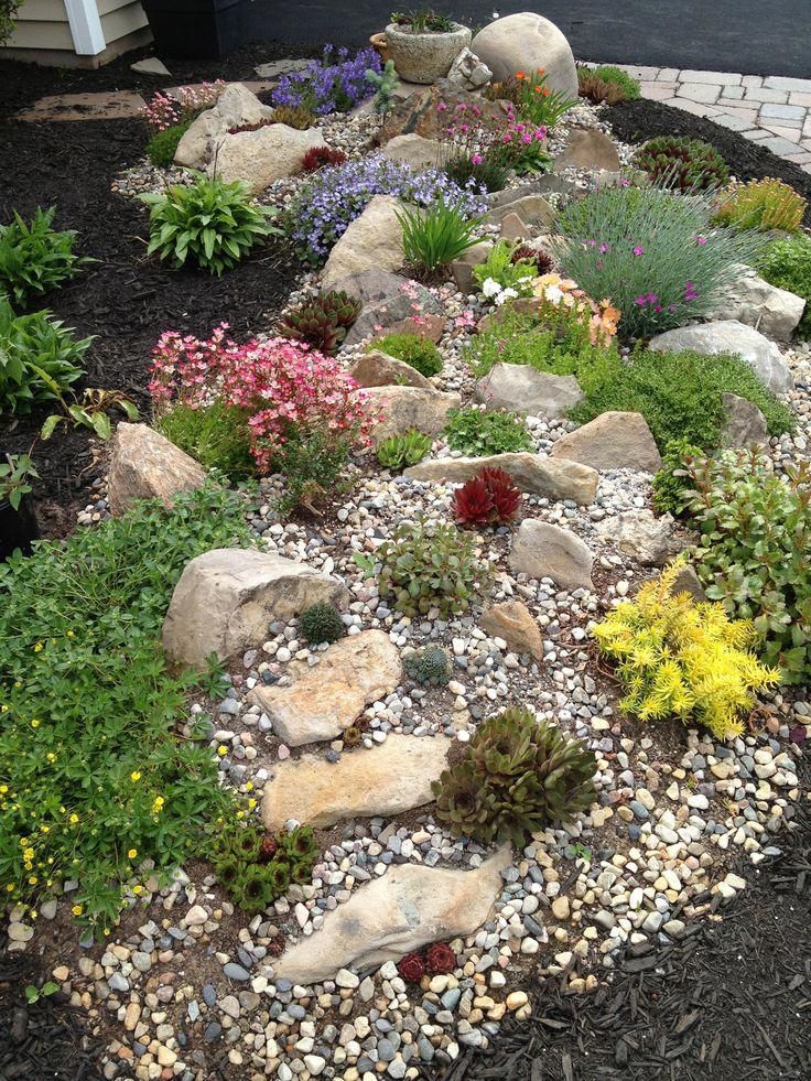 Front Yard Rock Garden Landscaping Ideas Insidecoratecom Rock
