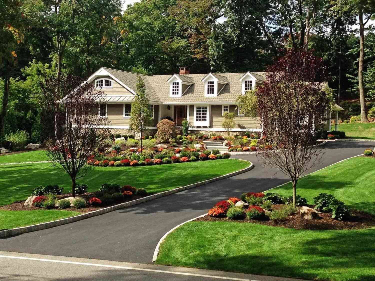 Landscaping Circle Driveway