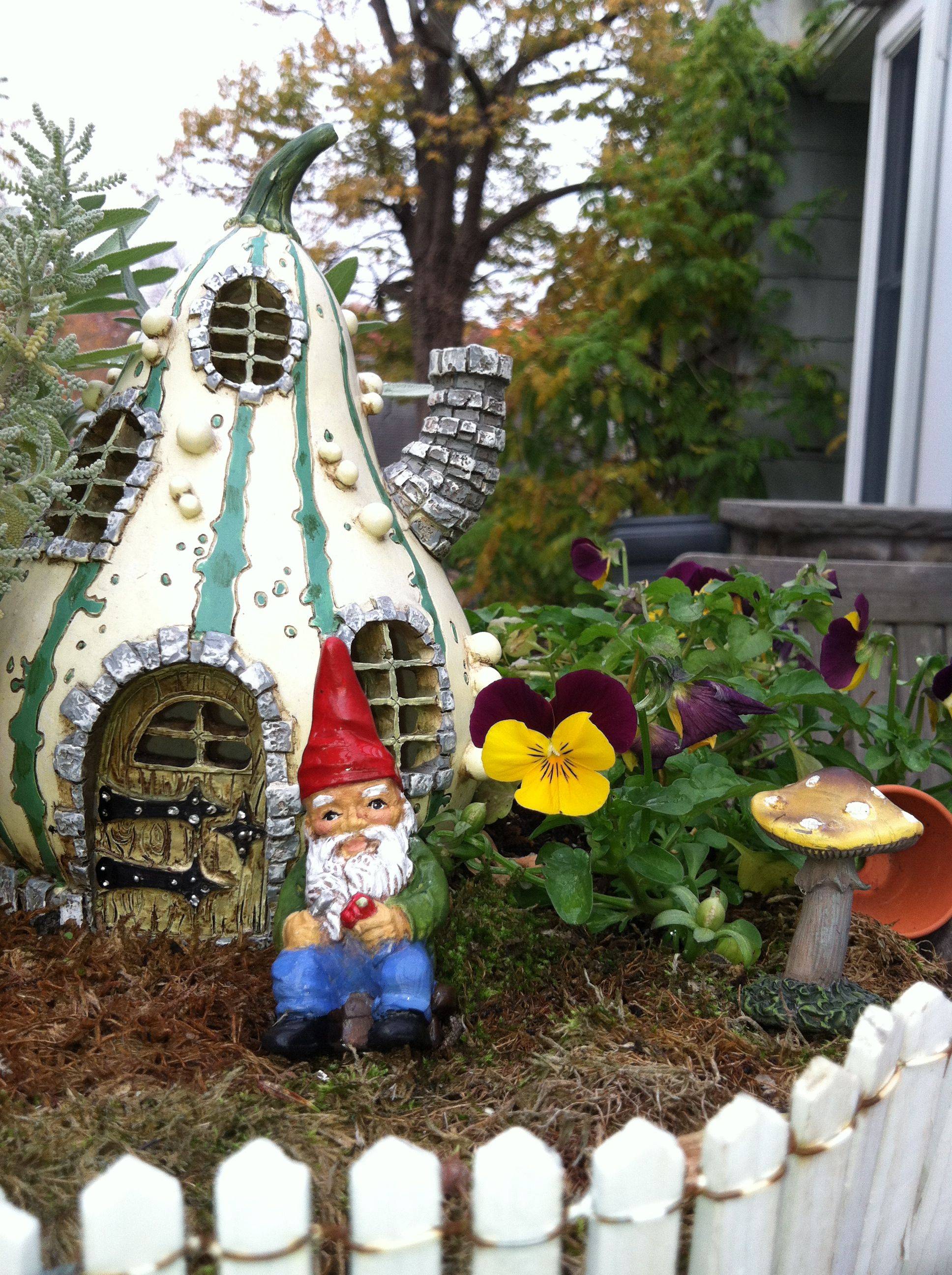 Gnomefairy Garden Bird Bath