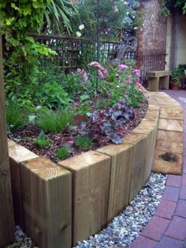 Curved Brick Garden Border