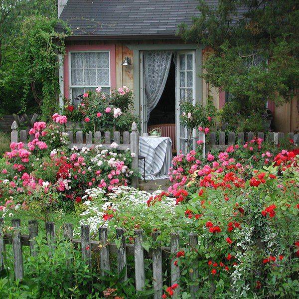 Gorgeous Rose Cottage Garden
