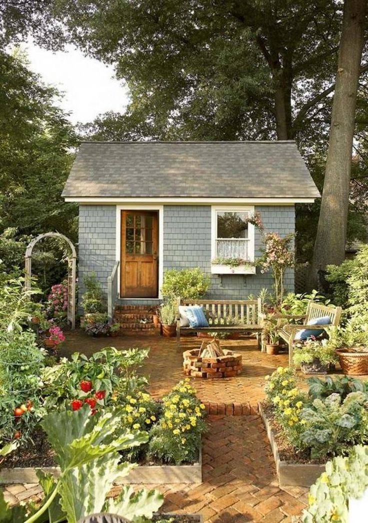 Colorful And Bright Painted Shed Ideas Decoratoo Cottage Garden