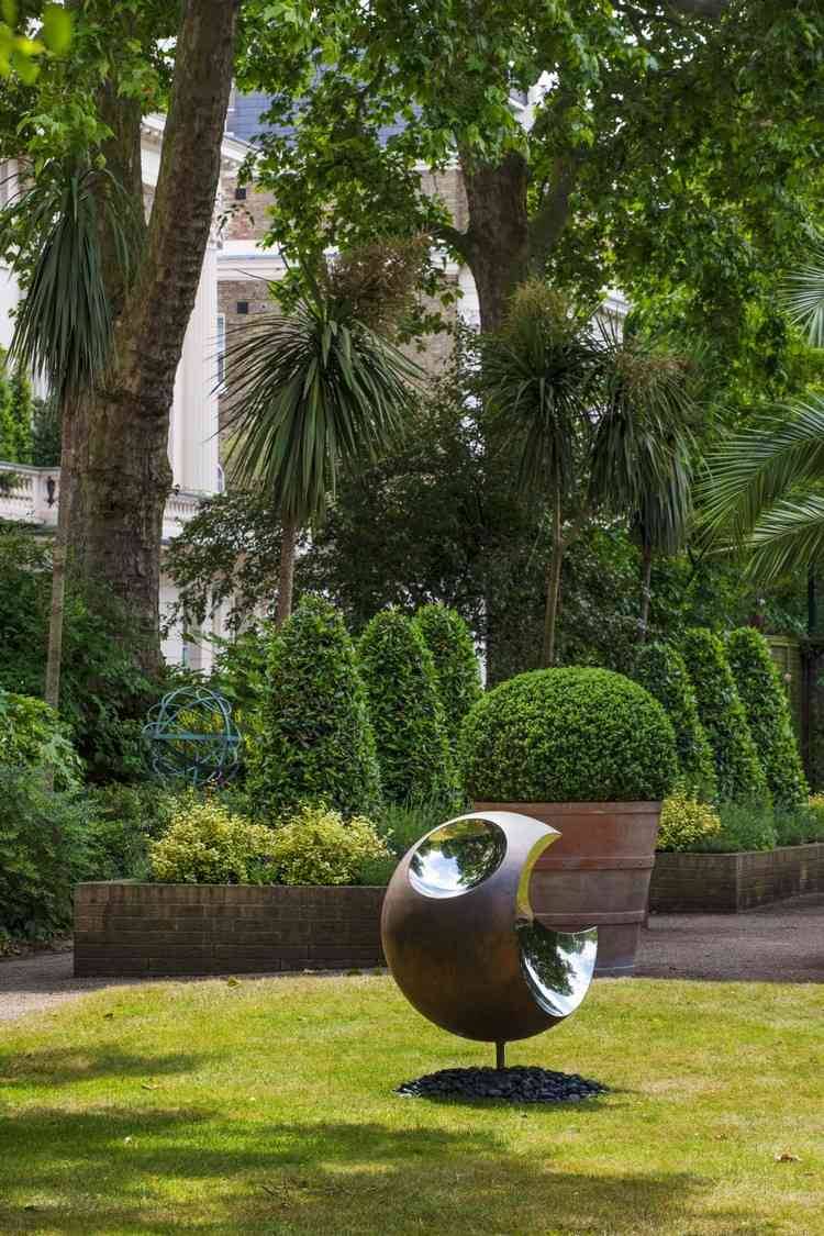 Contemporary Metal Garden Sculpture