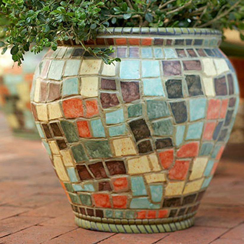 Ktunzi Mosaic Flower Pot