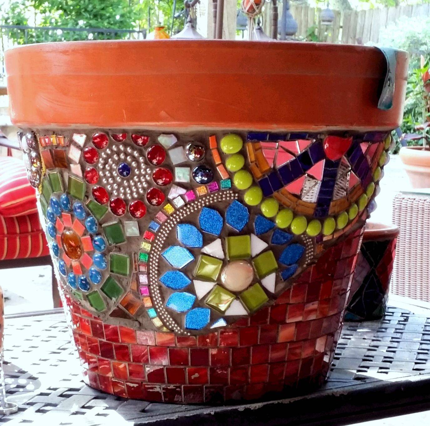 Mosaic Garden Pot