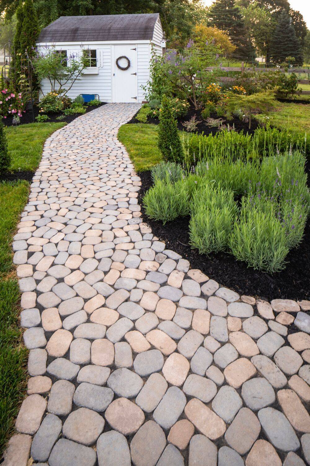 21 Making River Rock Walkway Garden Path Ideas To Consider SharonSable