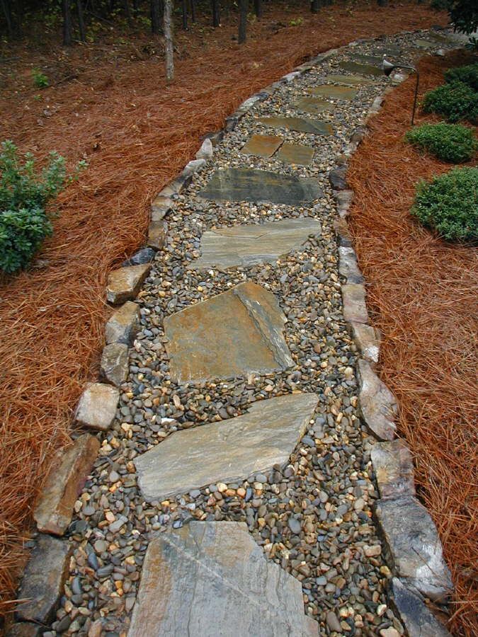 Top Best Stone Walkway Ideas Hardscape Path Designs