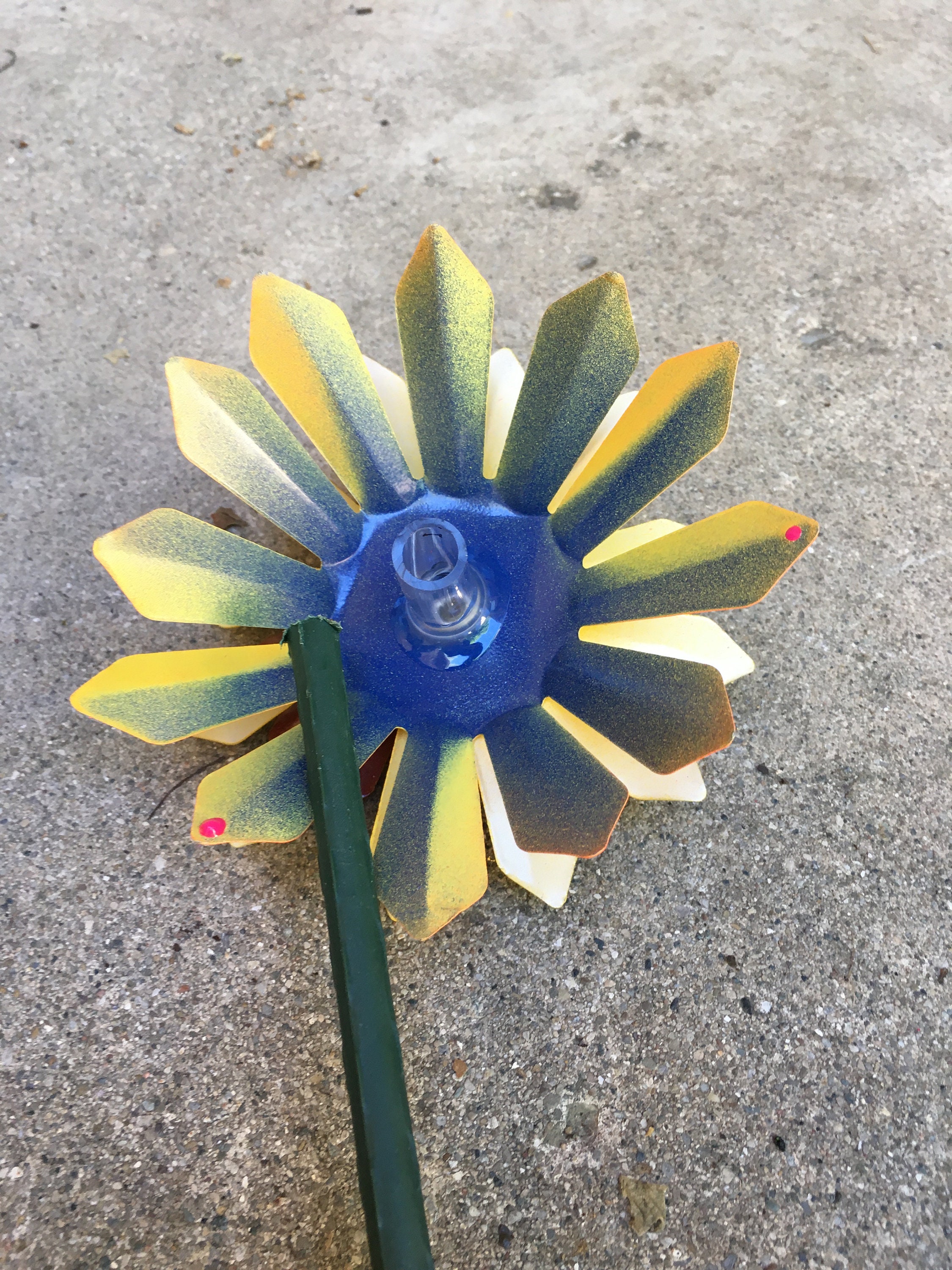 Sunflower Metal Garden Stakes