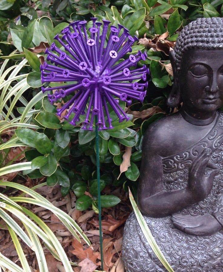 Allium Handmade Recycled Metal Garden Sculpture