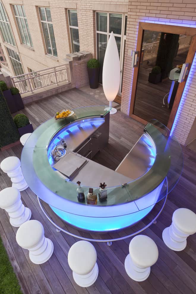 Modern Bbq Area Backyard