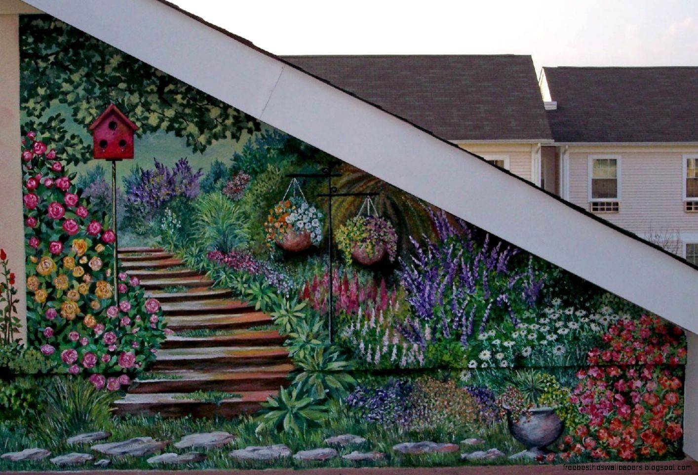 22 Painted Garden Walls Ideas You Cannot Miss SharonSable