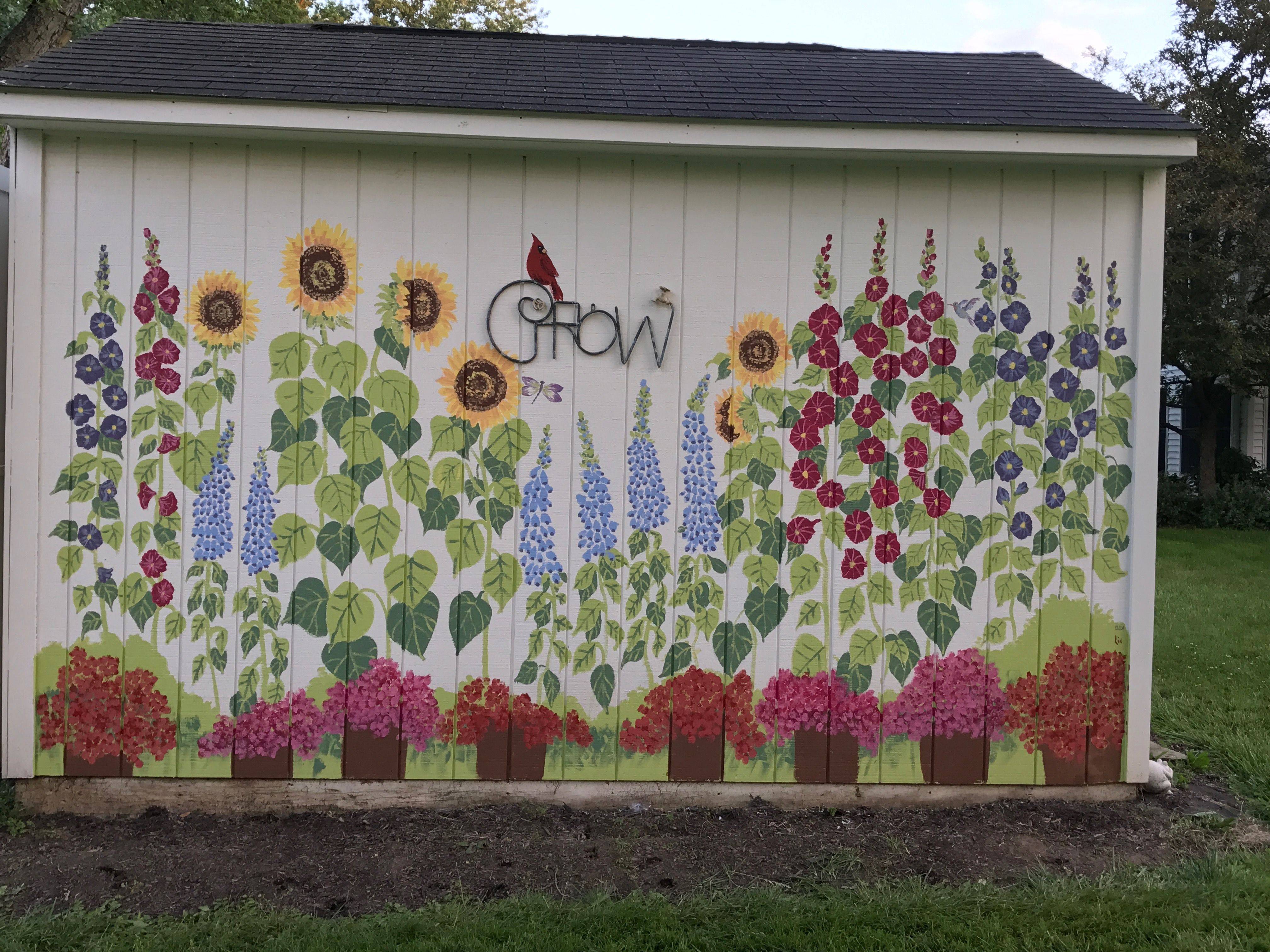 22 Painted Garden Walls Ideas You Cannot Miss SharonSable