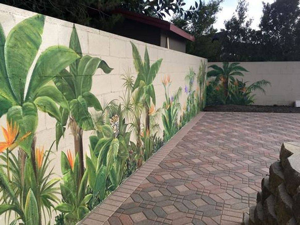 22 Painted Garden Walls Ideas You Cannot Miss SharonSable