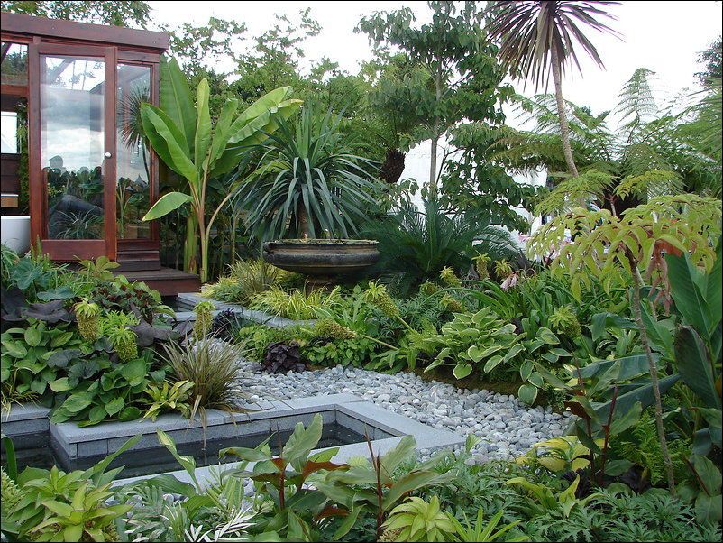 Tropical Style Garden Homify Rooftop Garden Urban Roof Garden