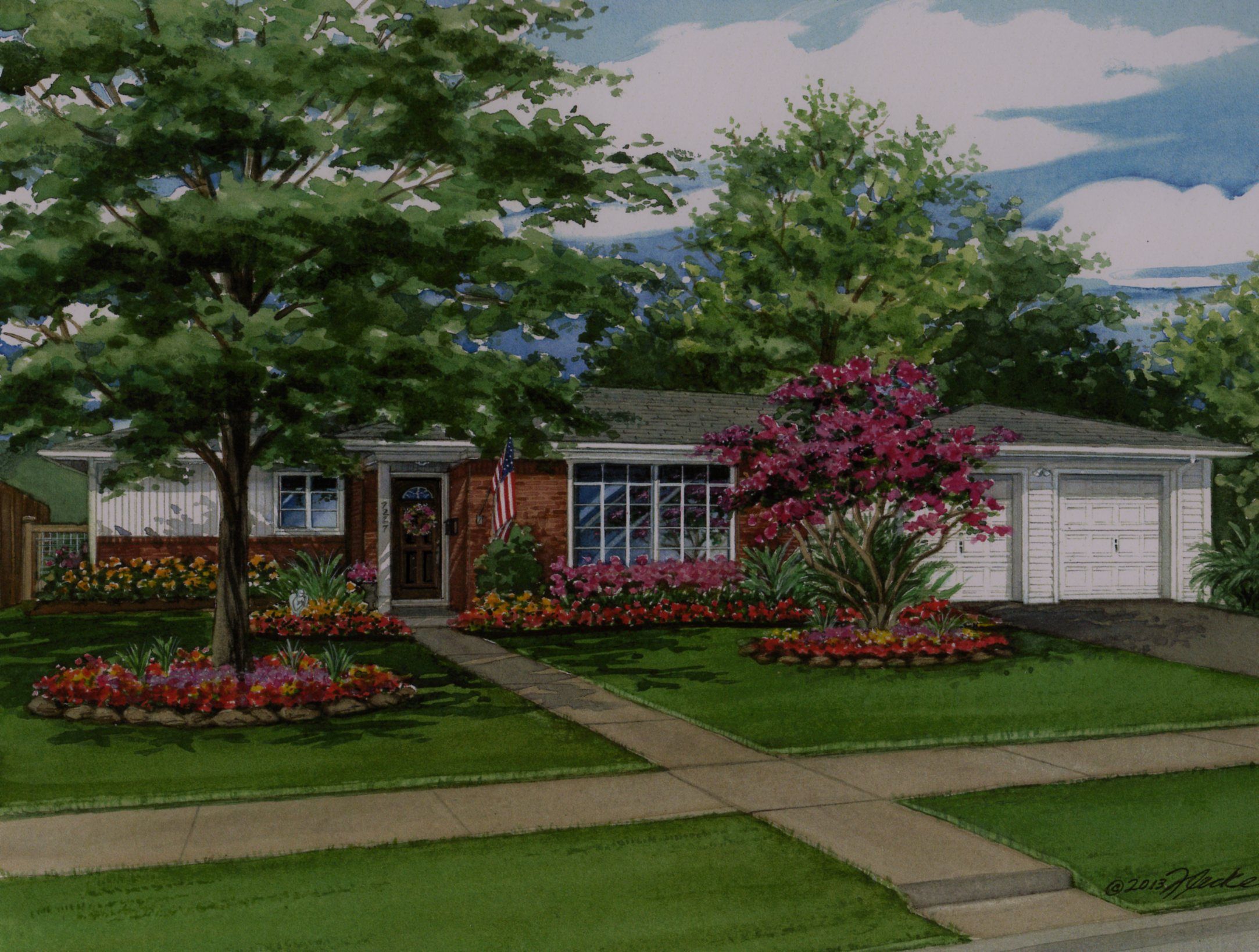 A Shaded Garden Country