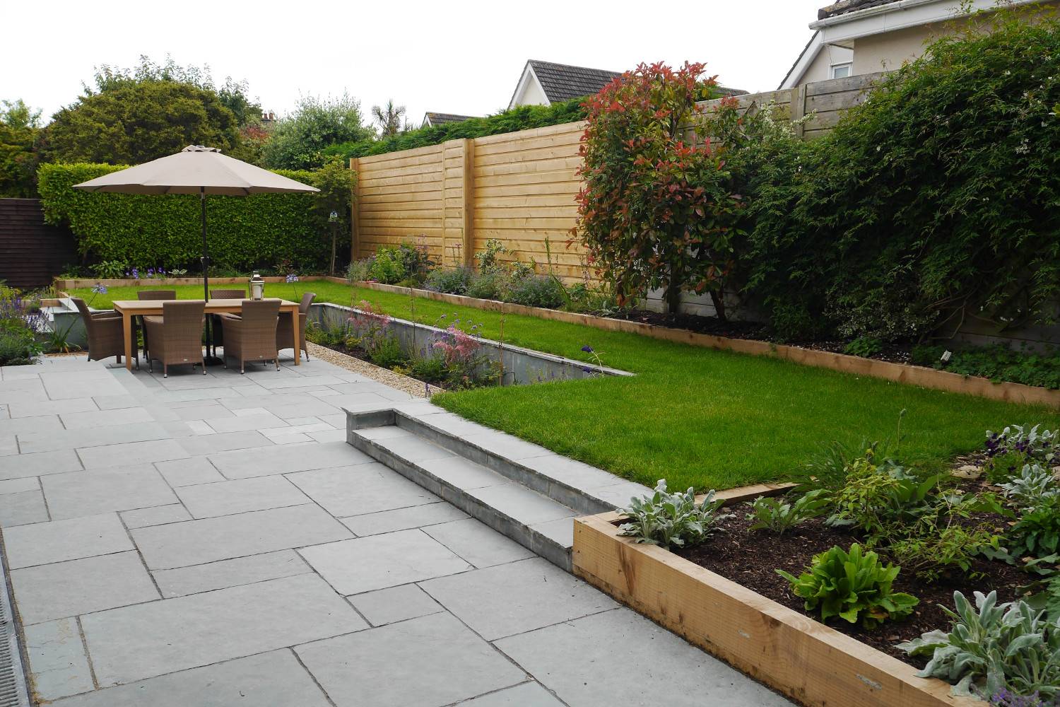 A Southfacing Contemporary Family Garden