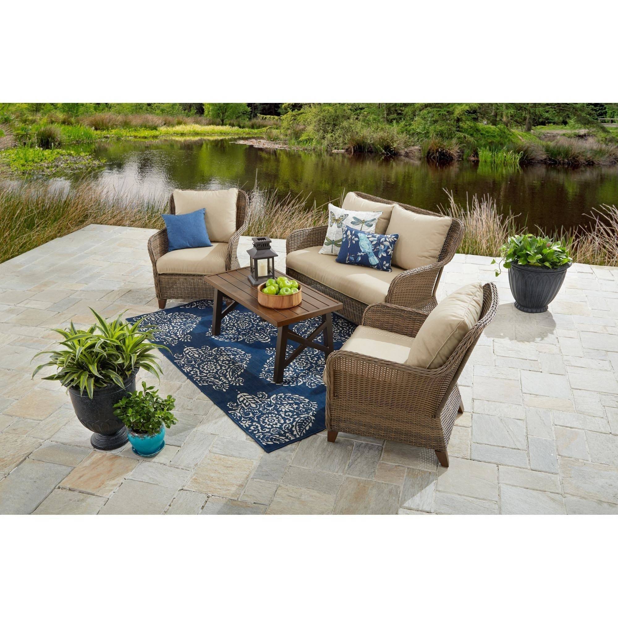 Piece Wicker Patio