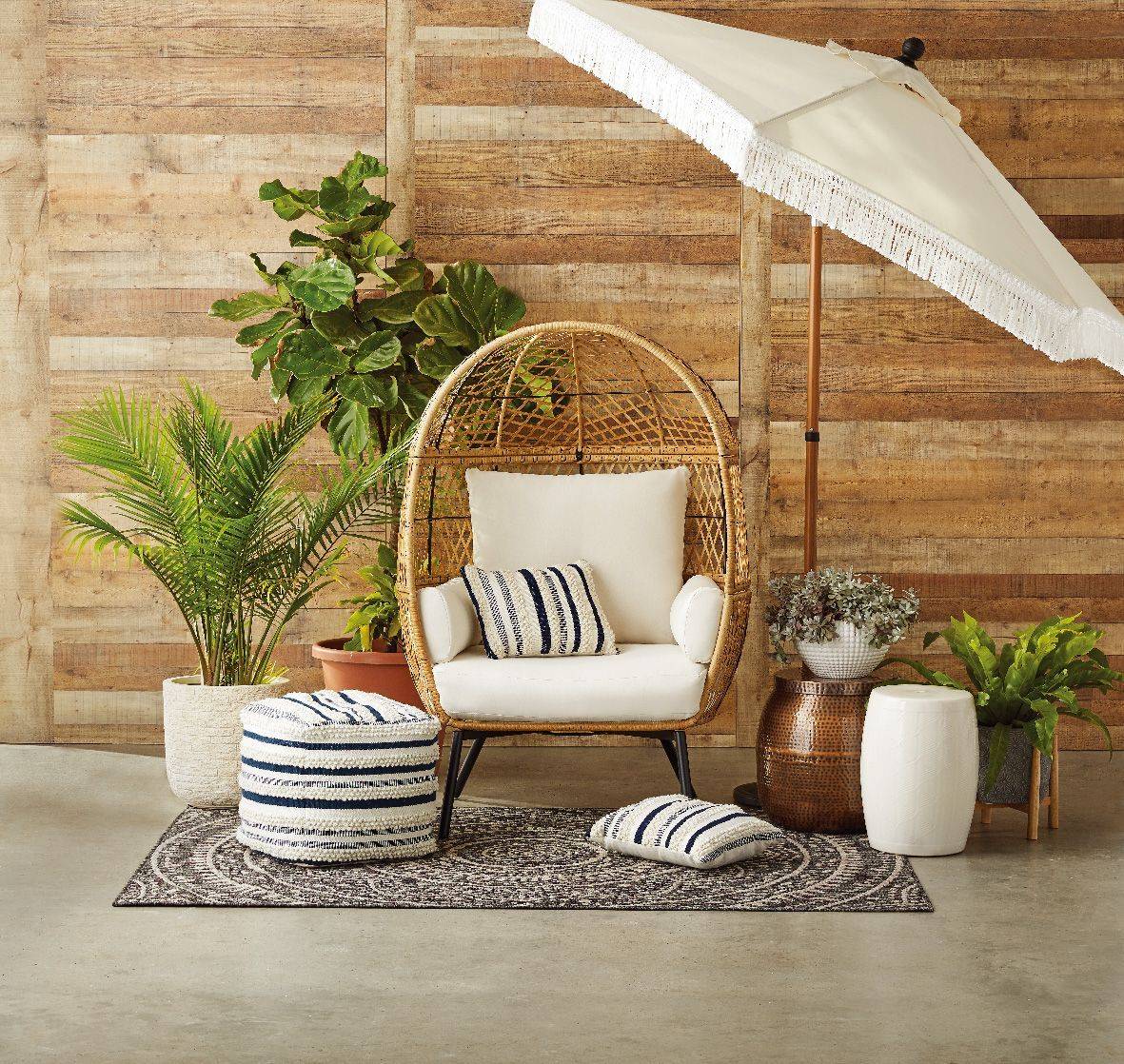 Better Homes Gardens Hayward Piece Wicker Motion Patio Chat Set