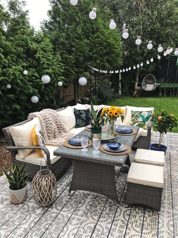 Garden Wicker Patio Cushions Patio Ideas