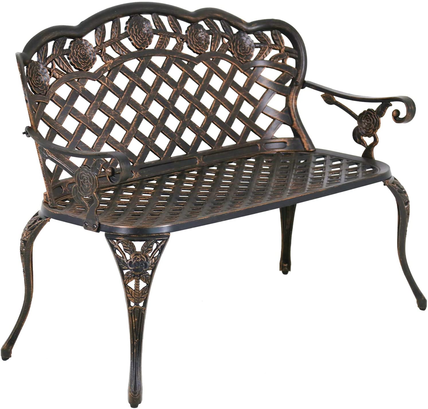 A Cast Iron And Wood Garden Bench