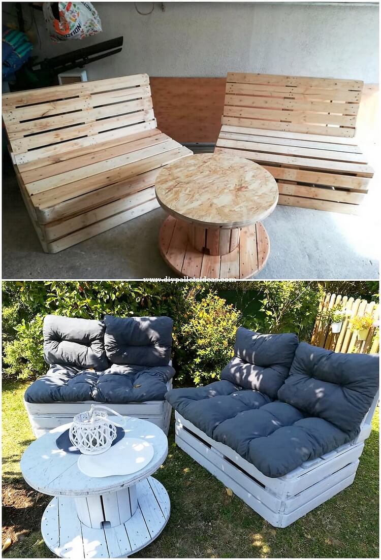 Wood Pallet Outdoor Garden Furniture Pallet Ideas