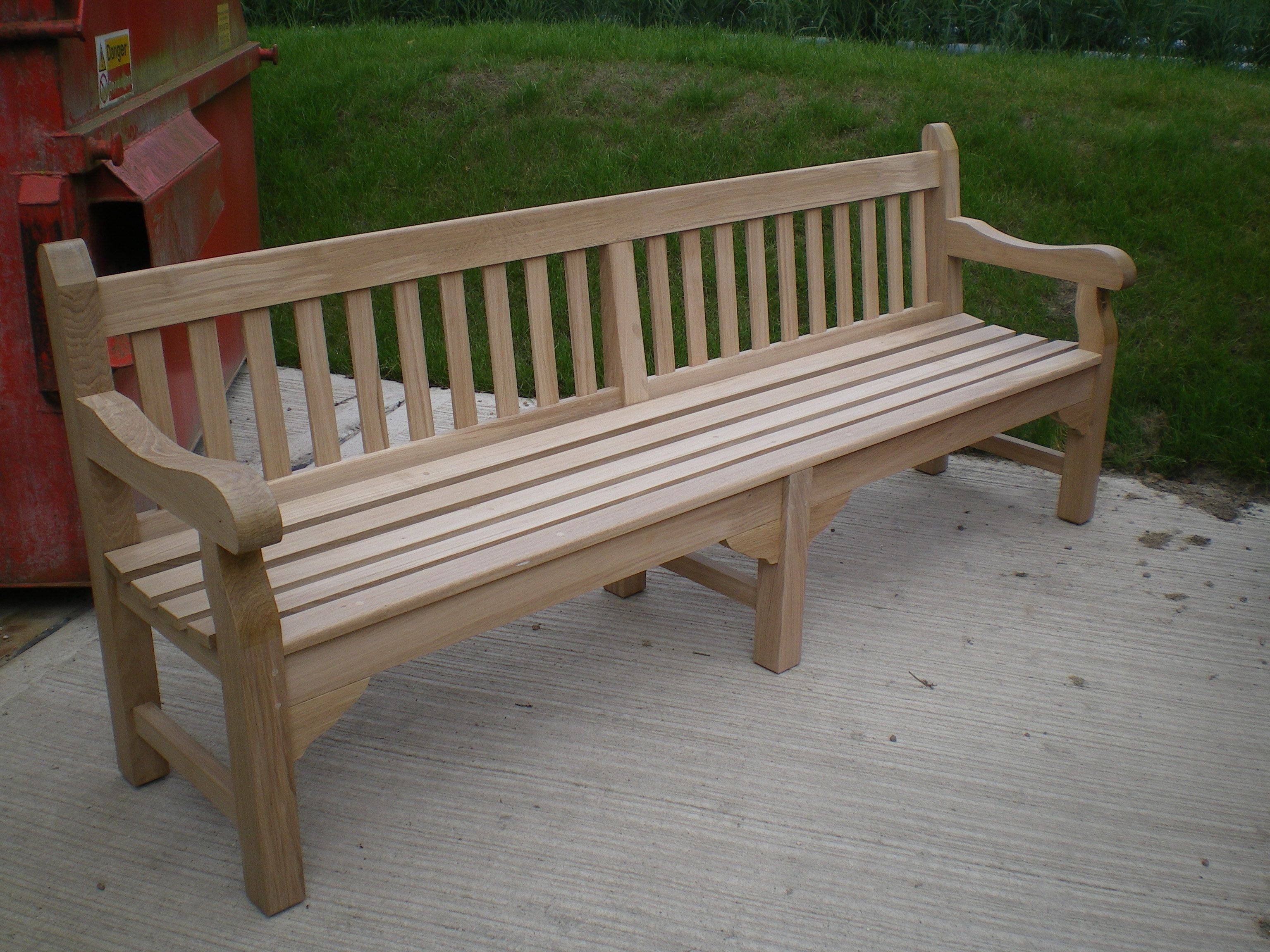 Outdoor Oak Bench