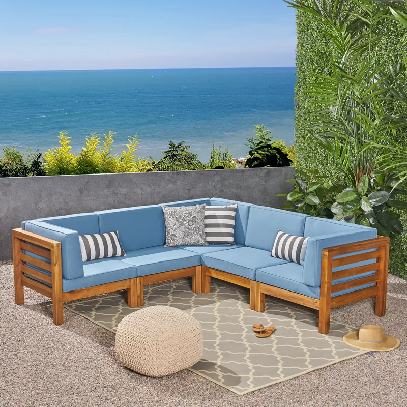 Ebern Designs Outdoor Furniture B Piece Rattan Sofa Set Wayfairca