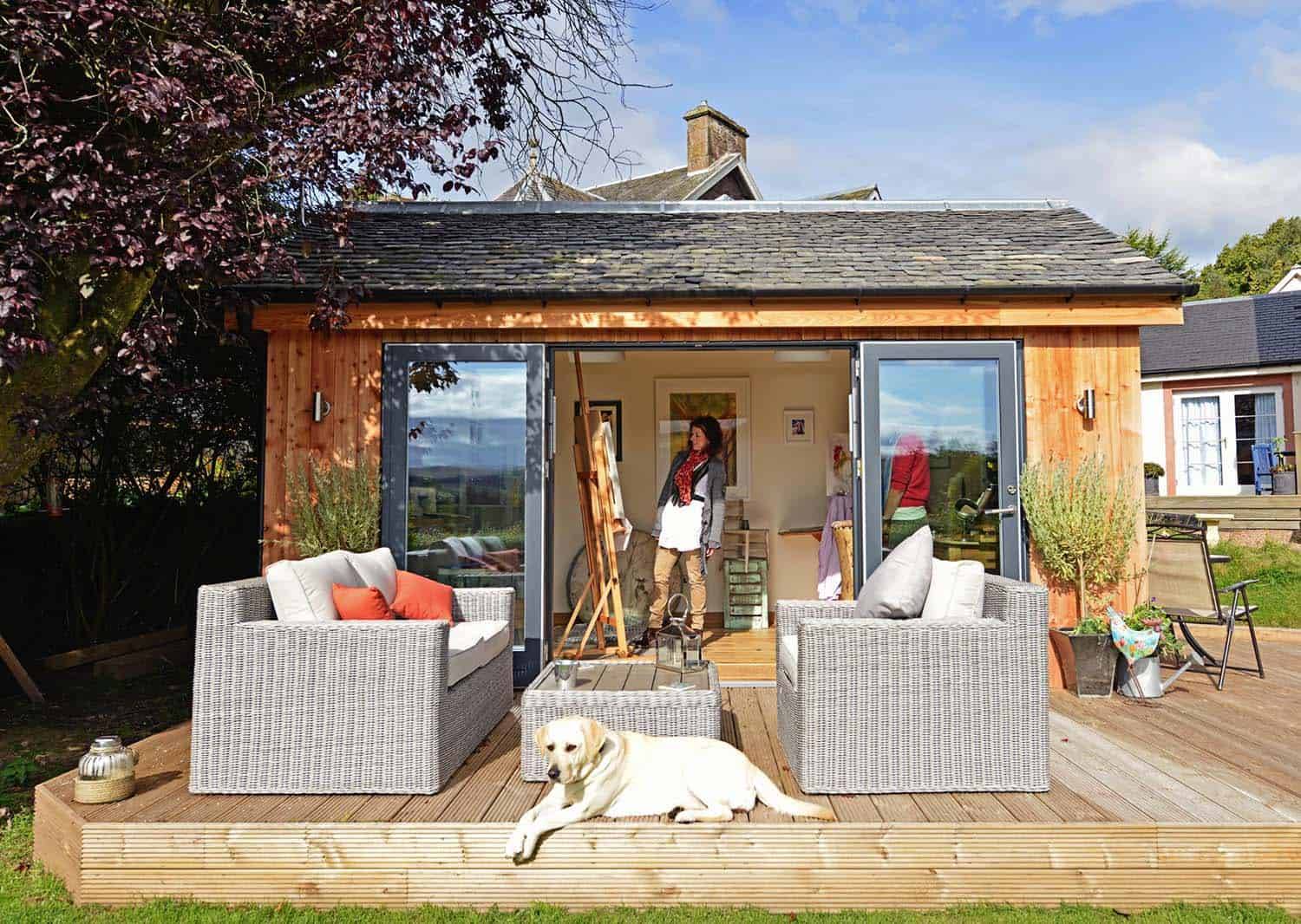 Cool Diy Backyard Studio Shed Remodel Design