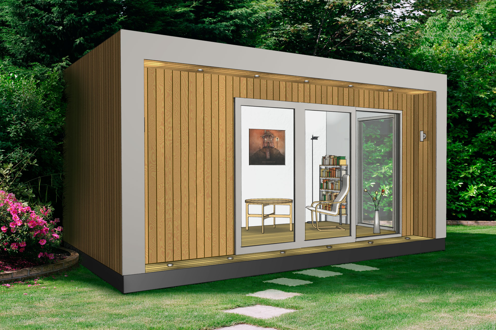 Fifth Avenue Corner Garden Office Contemporary Style