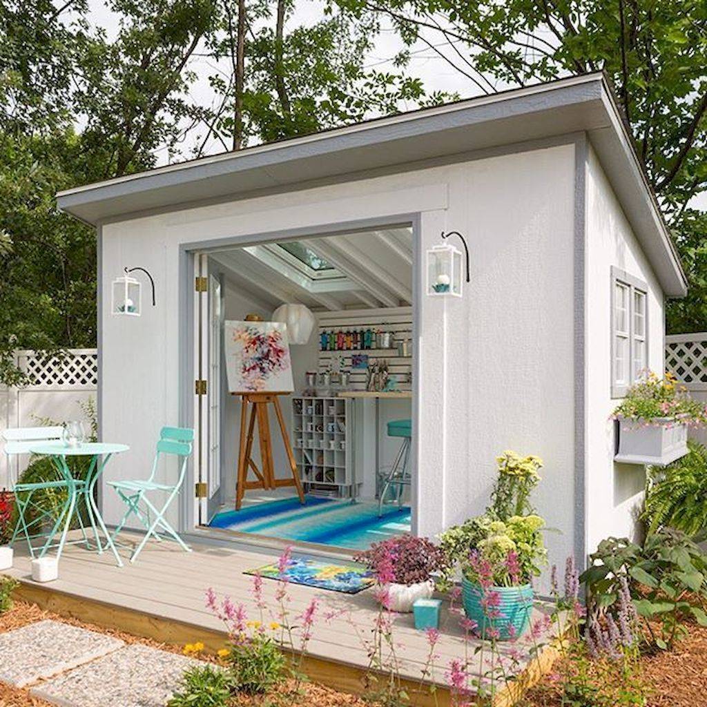 Cool Diy Backyard Studio Shed Remodel Design