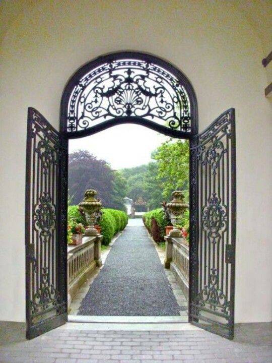 Wrought Iron Side Garden Gates