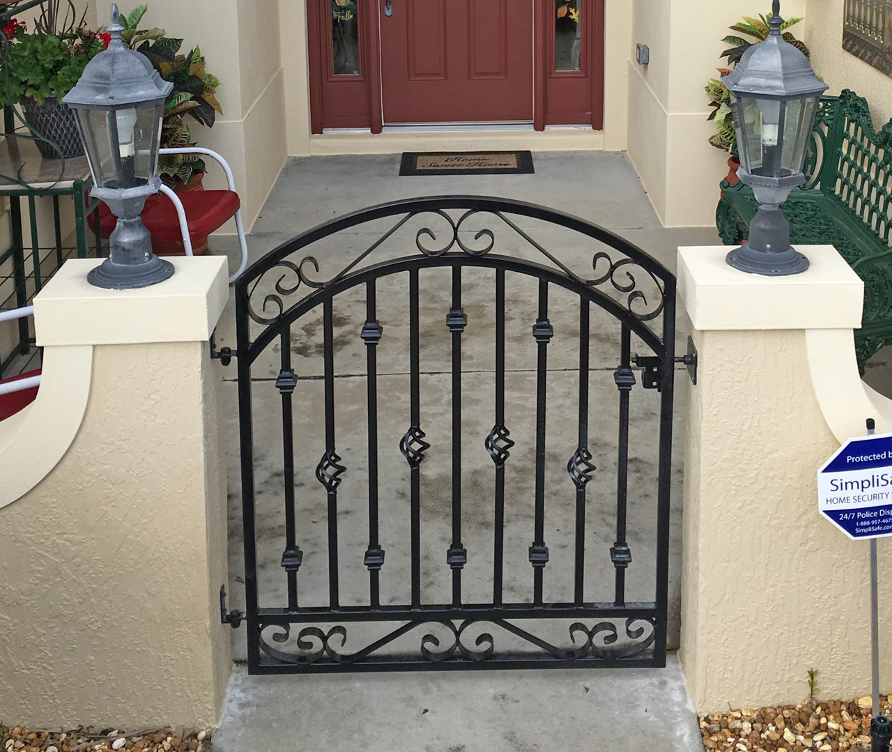 Wrought Iron Courtyard Gates Gallery