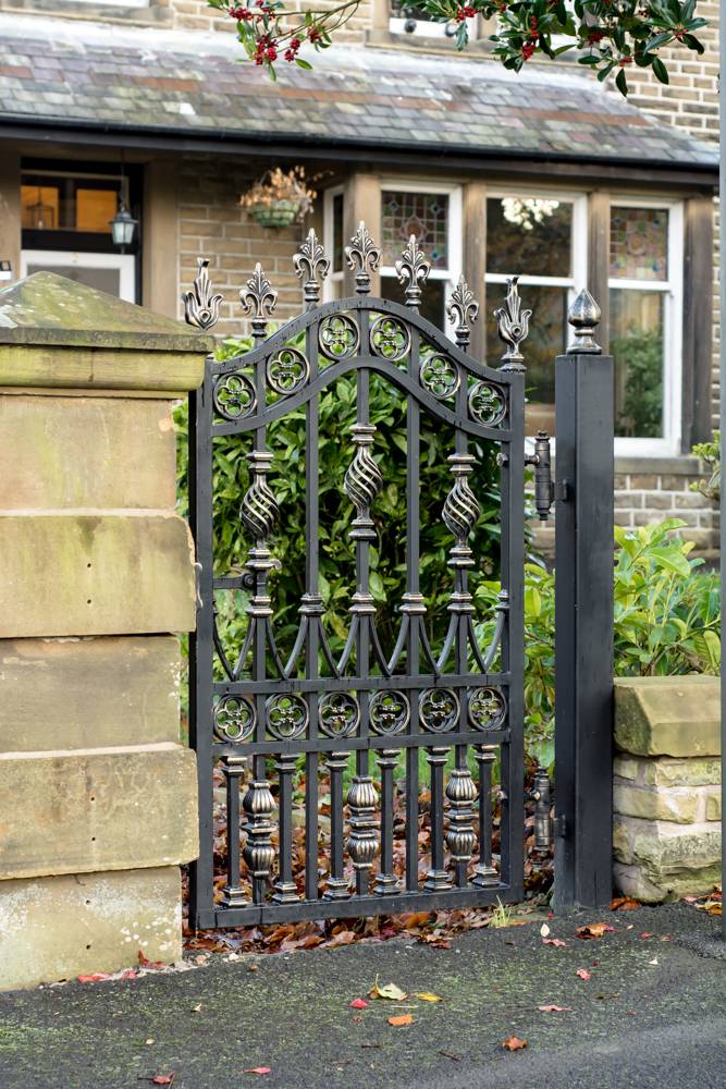 Simple Wrought Iron Gate And Fence Design