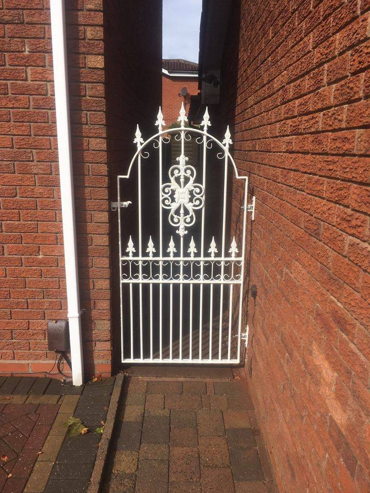 Wrought Iron Garden Gate Decor