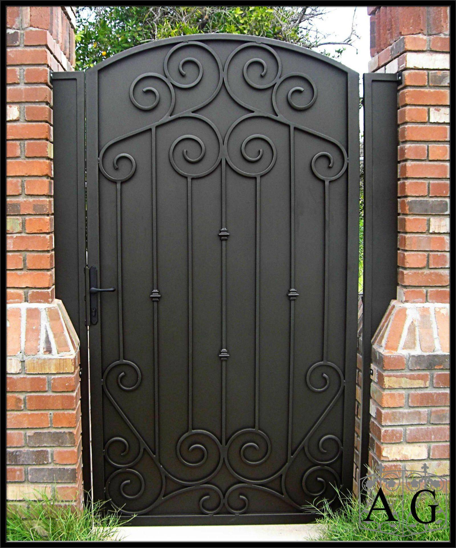 Wrought Iron Side Garden Gates