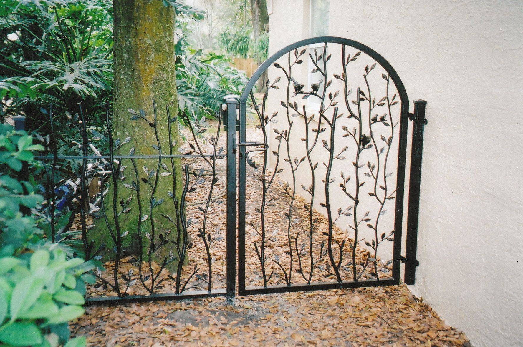 A Beautiful Metal Framed Cedar Side Gate