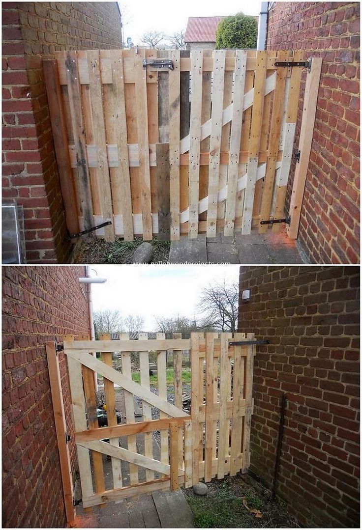 Diy Pallet Garden Gate