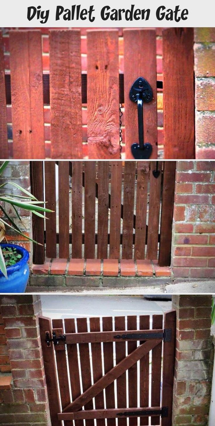 Double Pallet Garden Gate Pallet Ideas