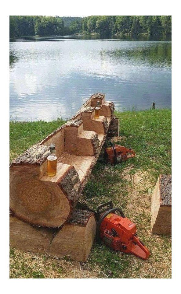 20 Garden Log Furniture Ideas You Cannot Miss SharonSable